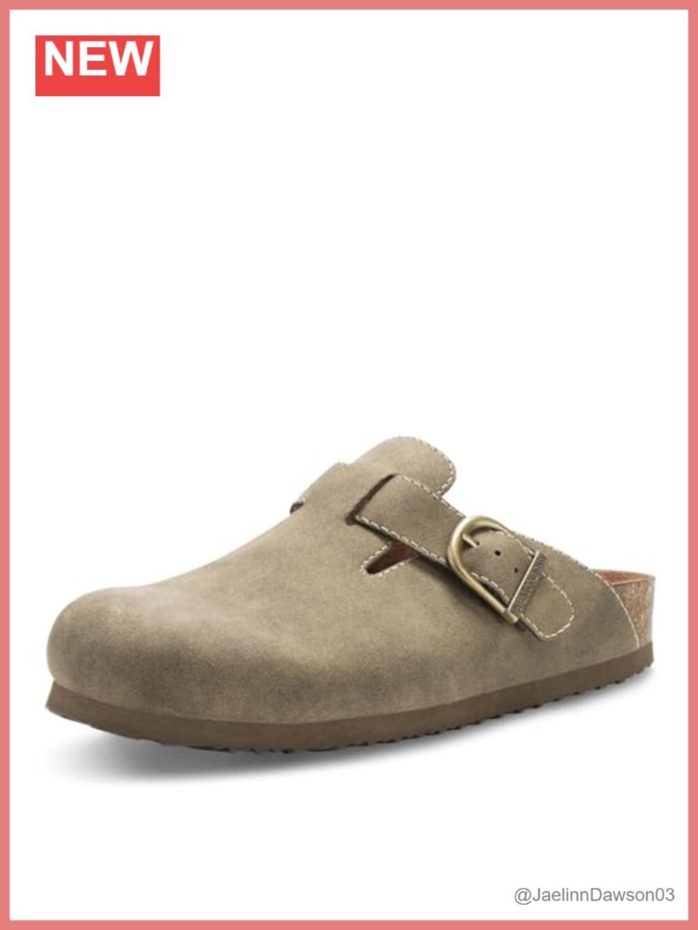 Eastland Gina Women's Clog Casual Flat Slip-On with Adjustable Buckle
